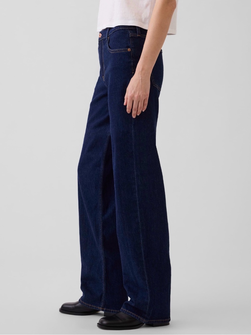 NWT Gap 90s Lowrise Loose, Dark Blue Indigo, 28 regular